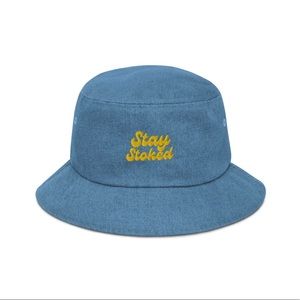 DEMIN BLUE Chic Supply Co. “Stay Stoked” Bucket Hat